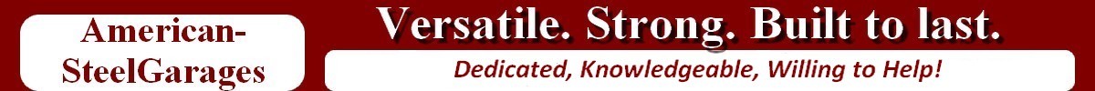 american-steel garages banner logo